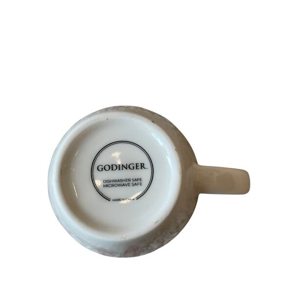 Godinger Pink Bow Ceramic Espresso Mug Set of 4 White New - Picture 10 of 16